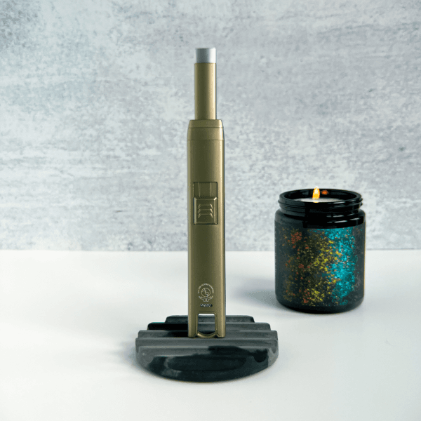 Electric Candle Lighter Glossy Gold